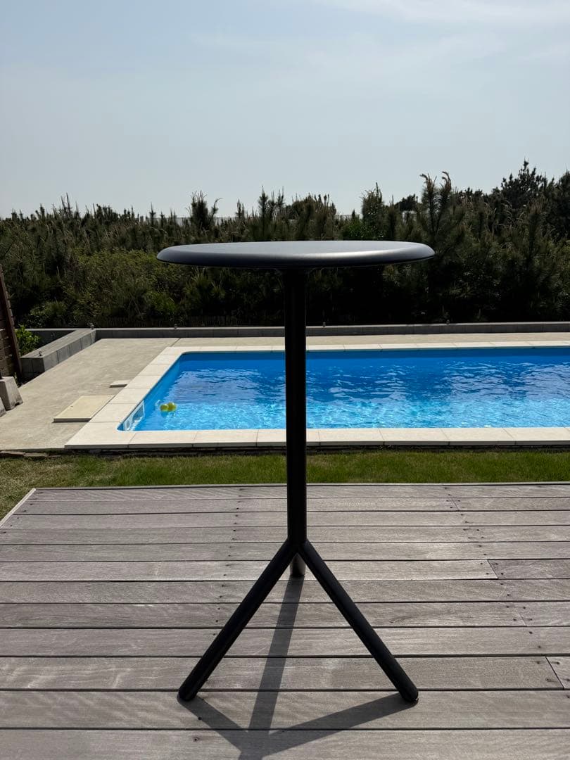 【手渡/千葉富津市/美品】正規品/ミウラテーブル&スツール2脚セット