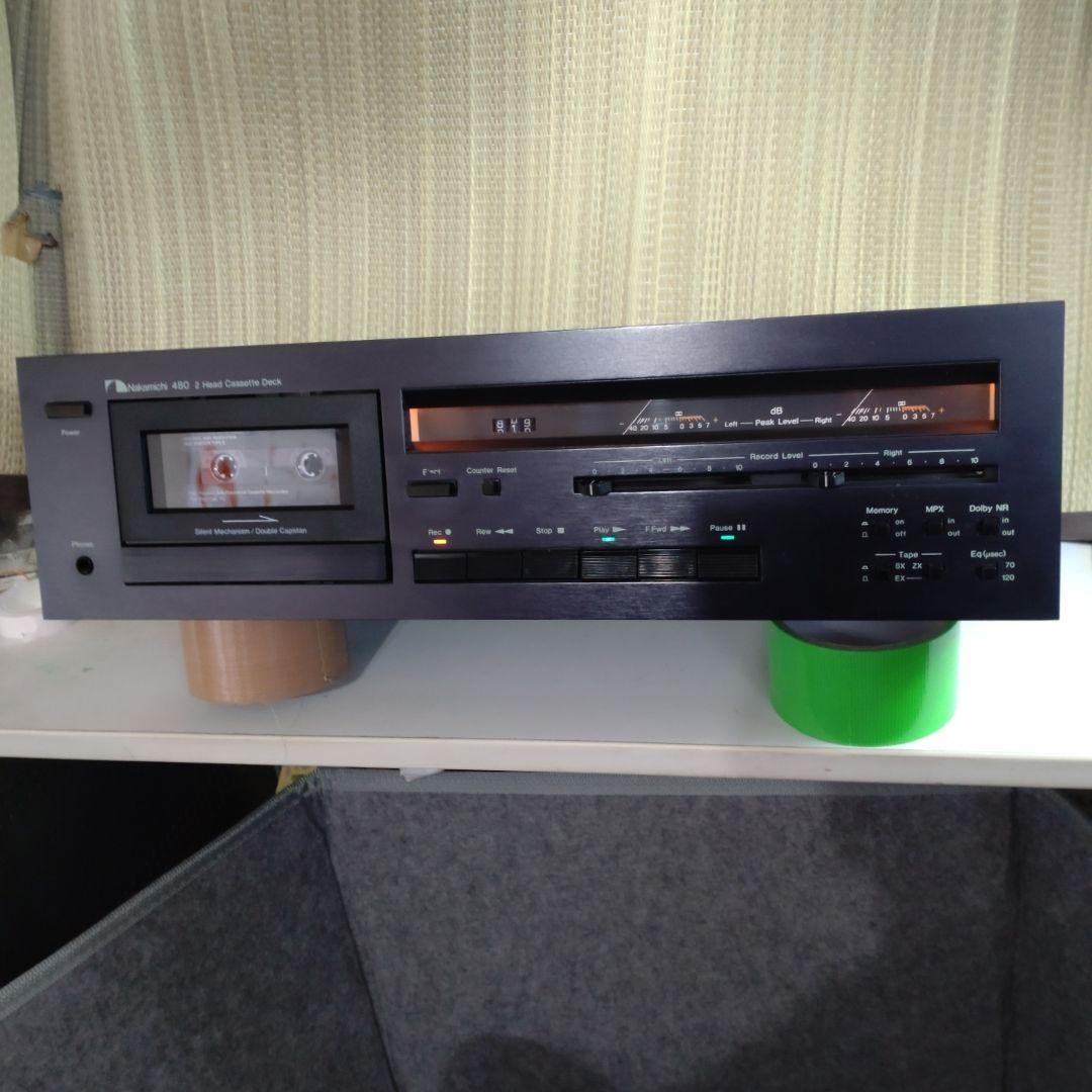 【さらに値下げ】ナカミチ カセットデッキ 480 ジャンク品 ★ 画像1部編集
