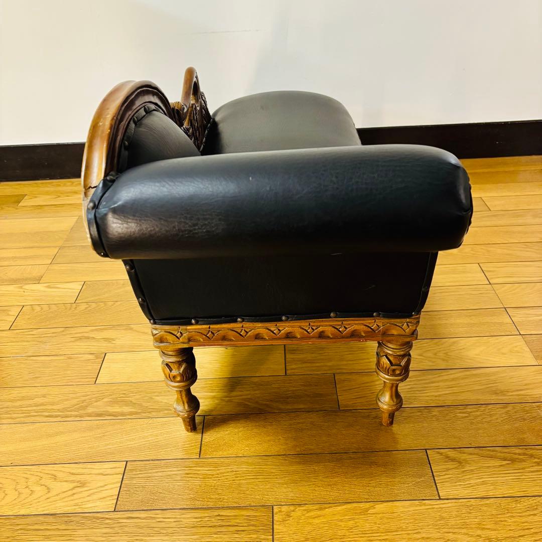 【希少品】　アンティーク調　ドールチェア　全長98cm 送料込み