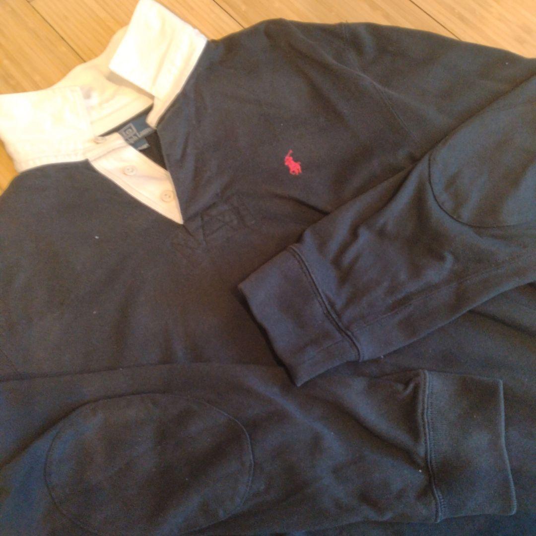 Ralph Lauren ブラック ラガーシャツ サイズLL