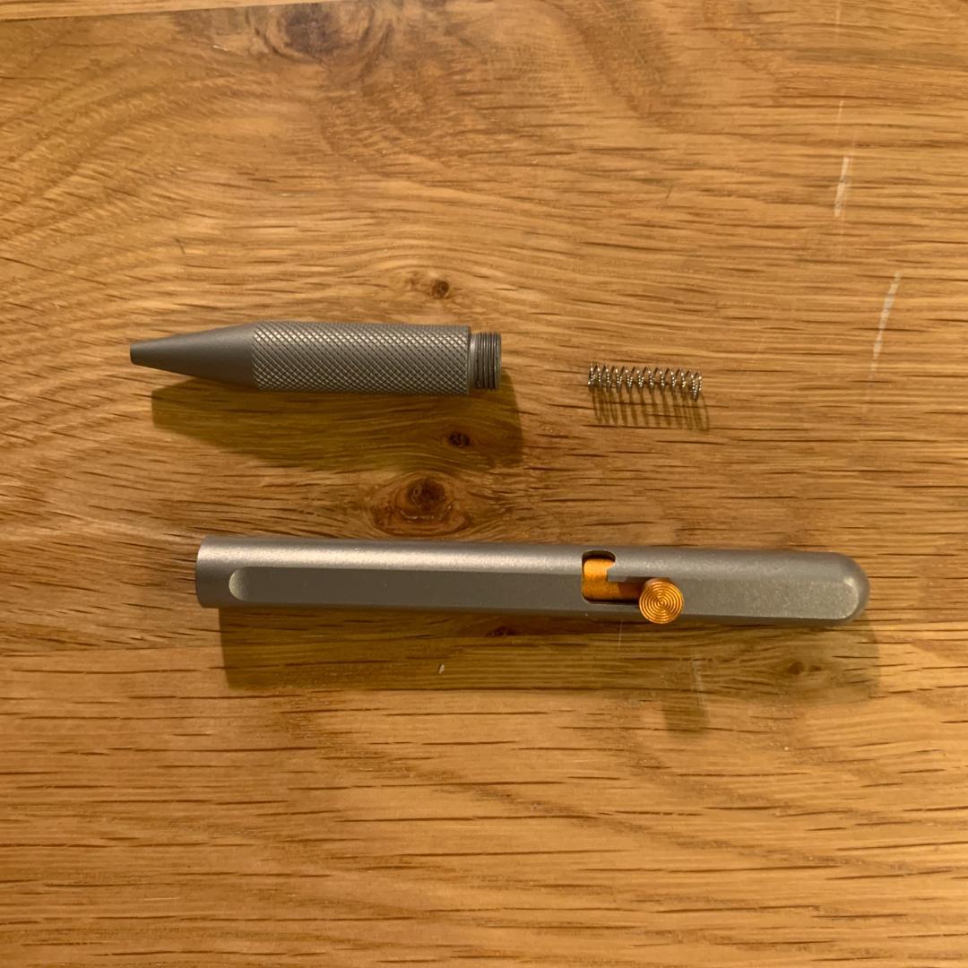 筆記具 NAMISU Pulsar Titanium Bolt-action Pen