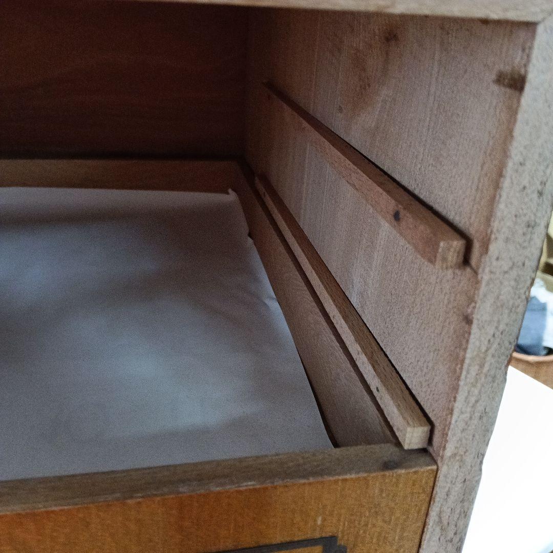 木製キャビネット　昭和レトロ・指物細工・アンティーク・7段