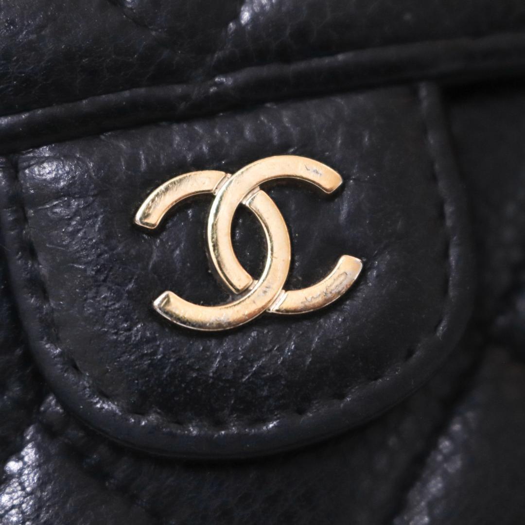 CHANEL　シャネル　スマホケース　マトラッセ 　ブラック　AP2689