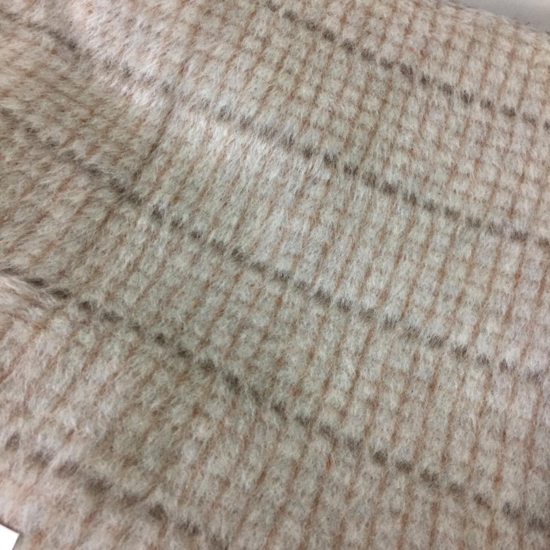 ロング&ワイド　CELINE セリーヌ　高級純毛毛布　ウール100%　カシミヤ混