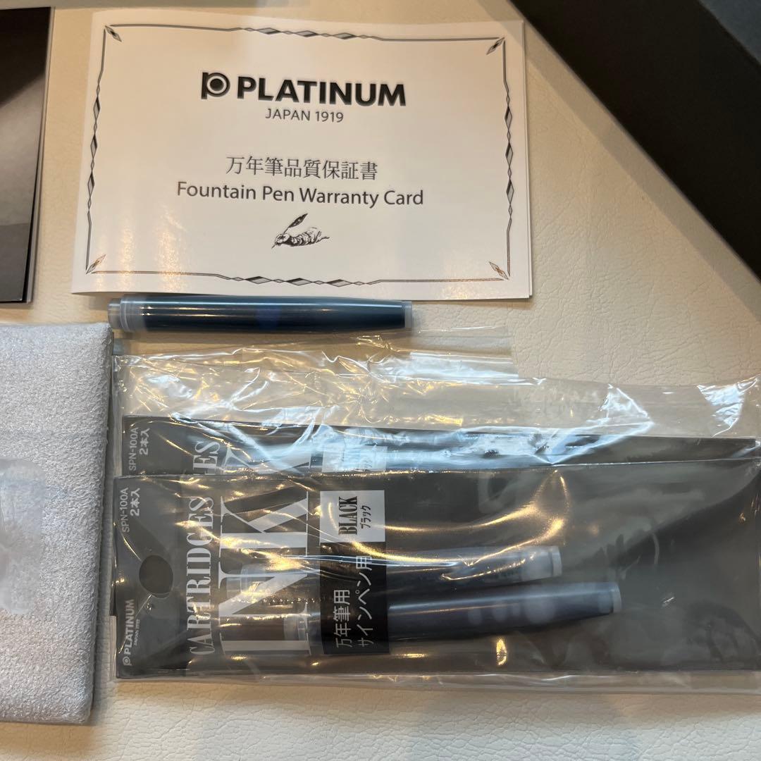 PLATINUM　3776センチュリー　万年筆　専用ケース付き