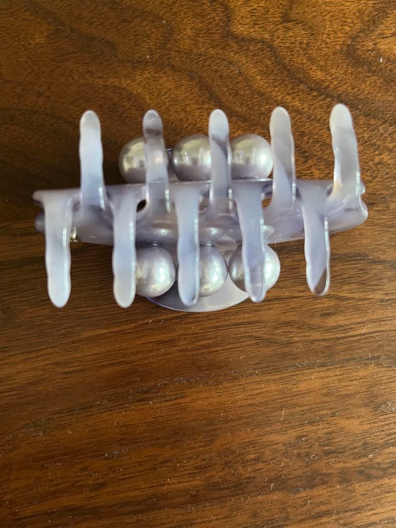 アレクサンドルドゥパリ2025aw♡パール付きパープルヘアクリップ