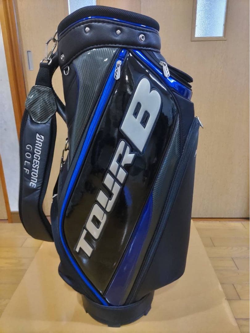 TOUR B ゴルフバッグ・キャディバッグ CBG820. ブラック/ブルー
