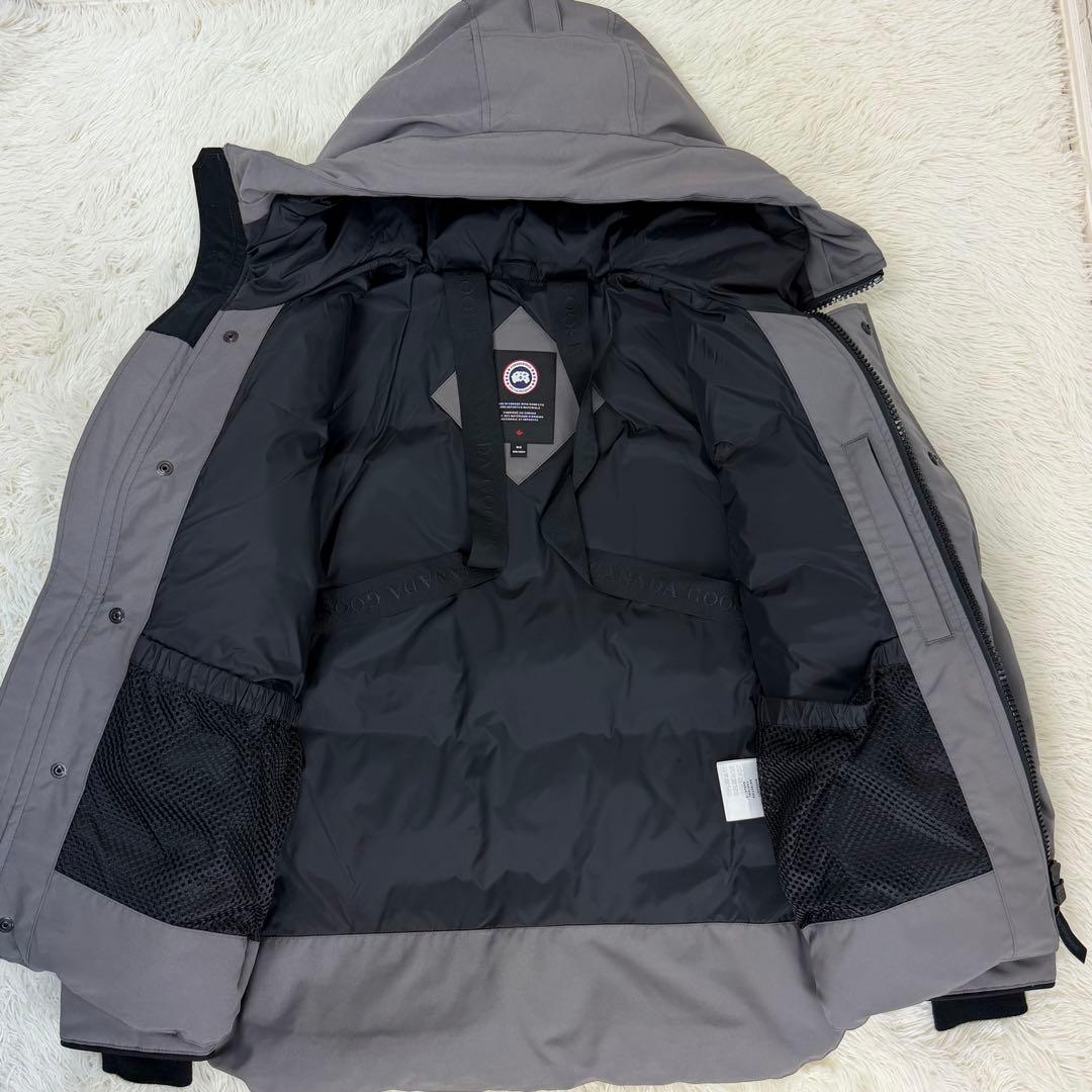 【現行品/美品】カナダグース マクミランパーカ ブラックレーベル グレー M