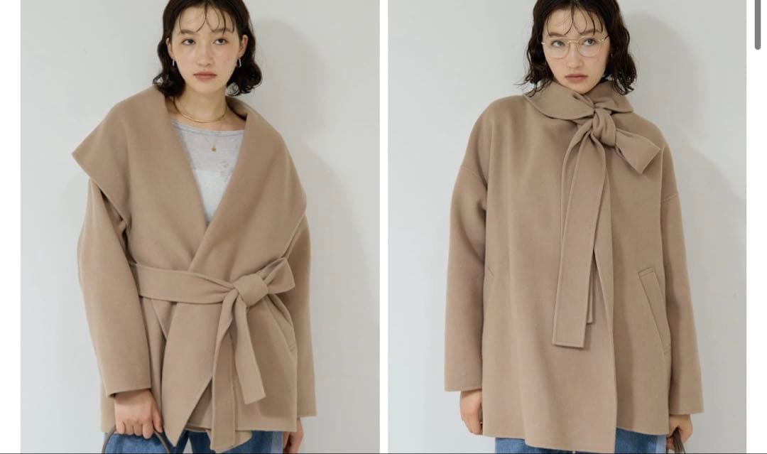 NakkyNeko様【軽くて温かい】【人気定番商品】リバーショールコート