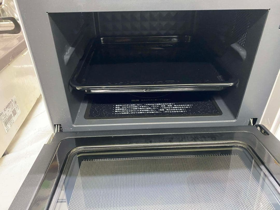 YAMAZEN 電子レンジ YRJ-F181V(W) 18L オーブン機能付き