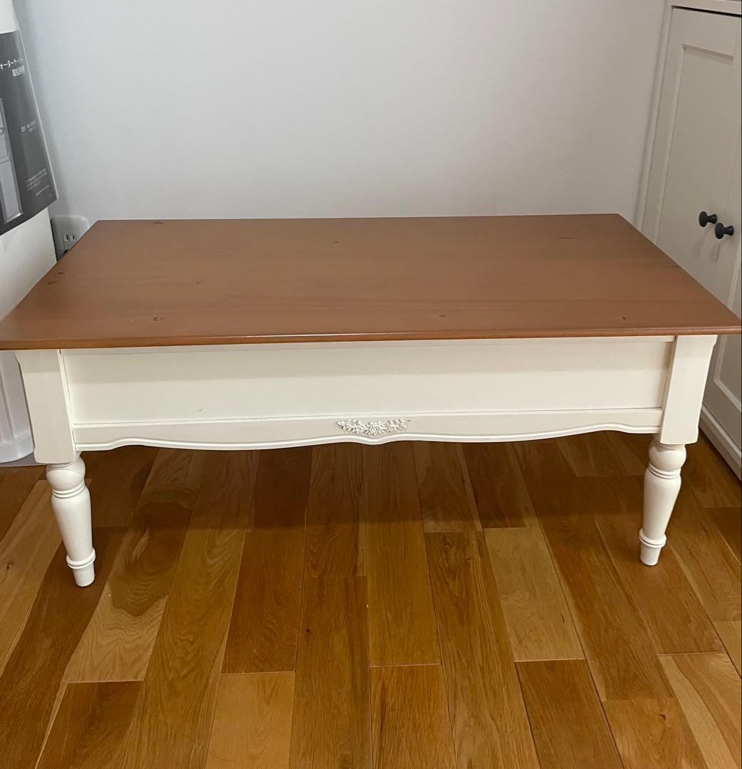 クラシックデザイン ローテーブル ホワイト