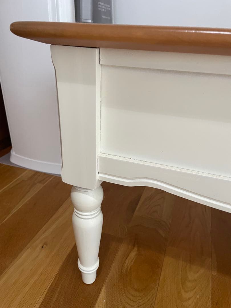 クラシックデザイン ローテーブル ホワイト