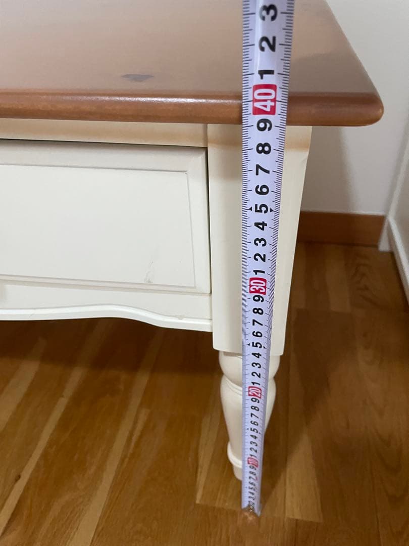 クラシックデザイン ローテーブル ホワイト