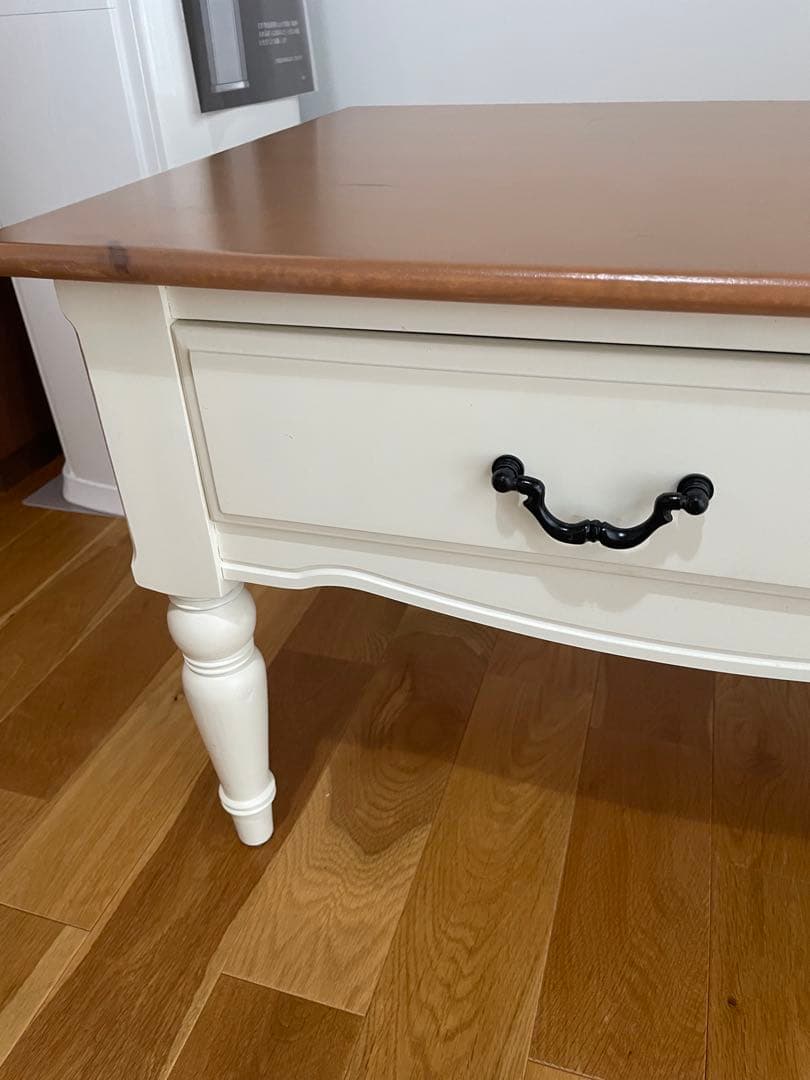 クラシックデザイン ローテーブル ホワイト