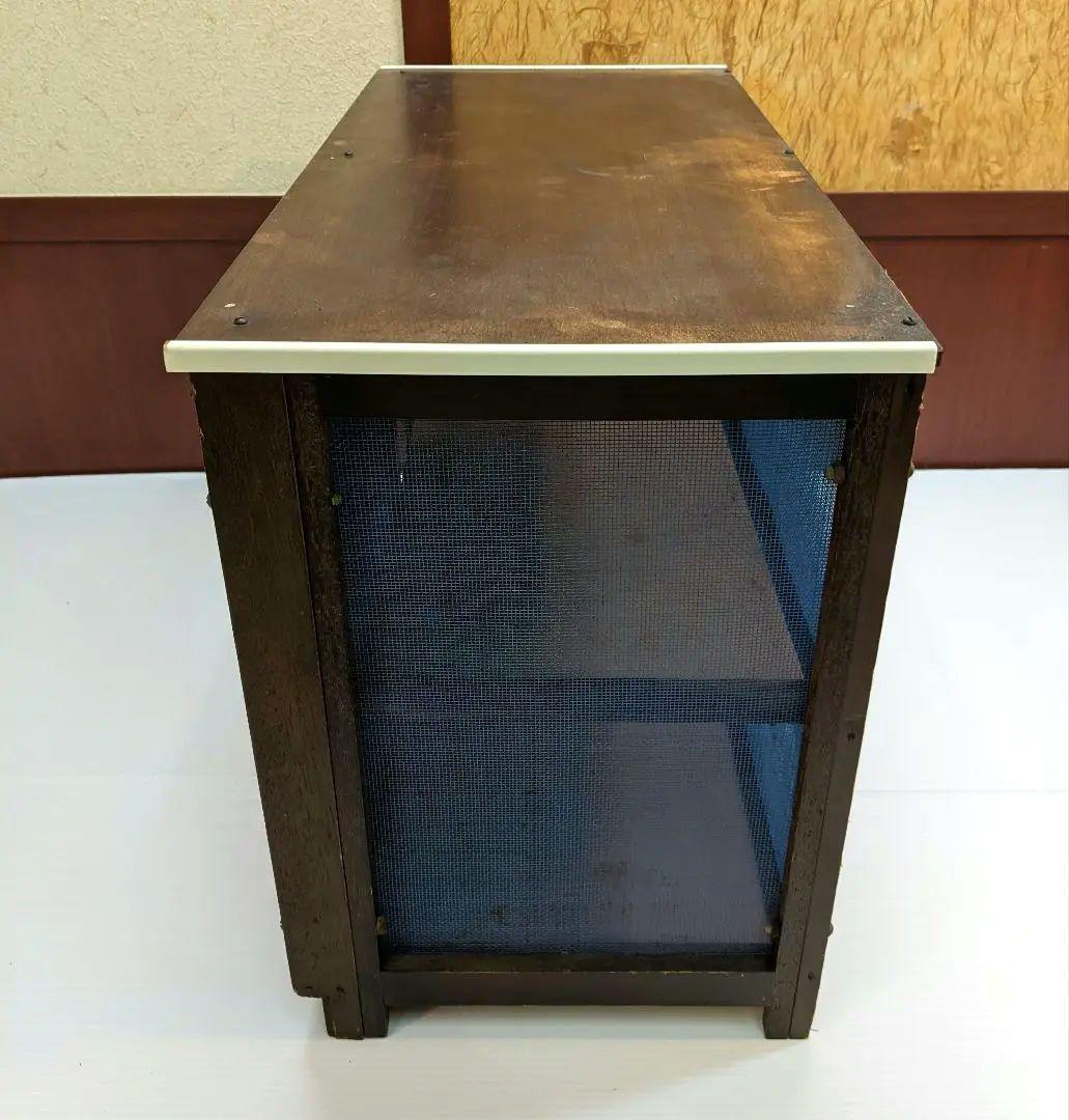 蠅張　水屋　昭和レトロ　ヴィンテージ　アンティーク　戸棚　キャビネット