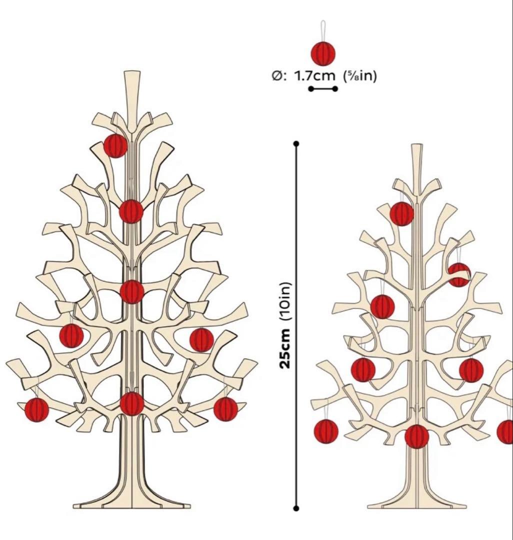 新品☆lovi ロヴィもみの木 クリスマスツリー 50㎝ ミニボール ミニバード