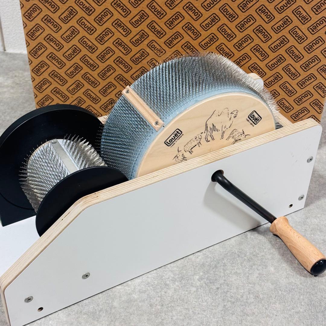 最終値下げ Louet ルエ社 ドラムカーダー 糸紡ぎ 手紡ぎ 羊毛 フェルト