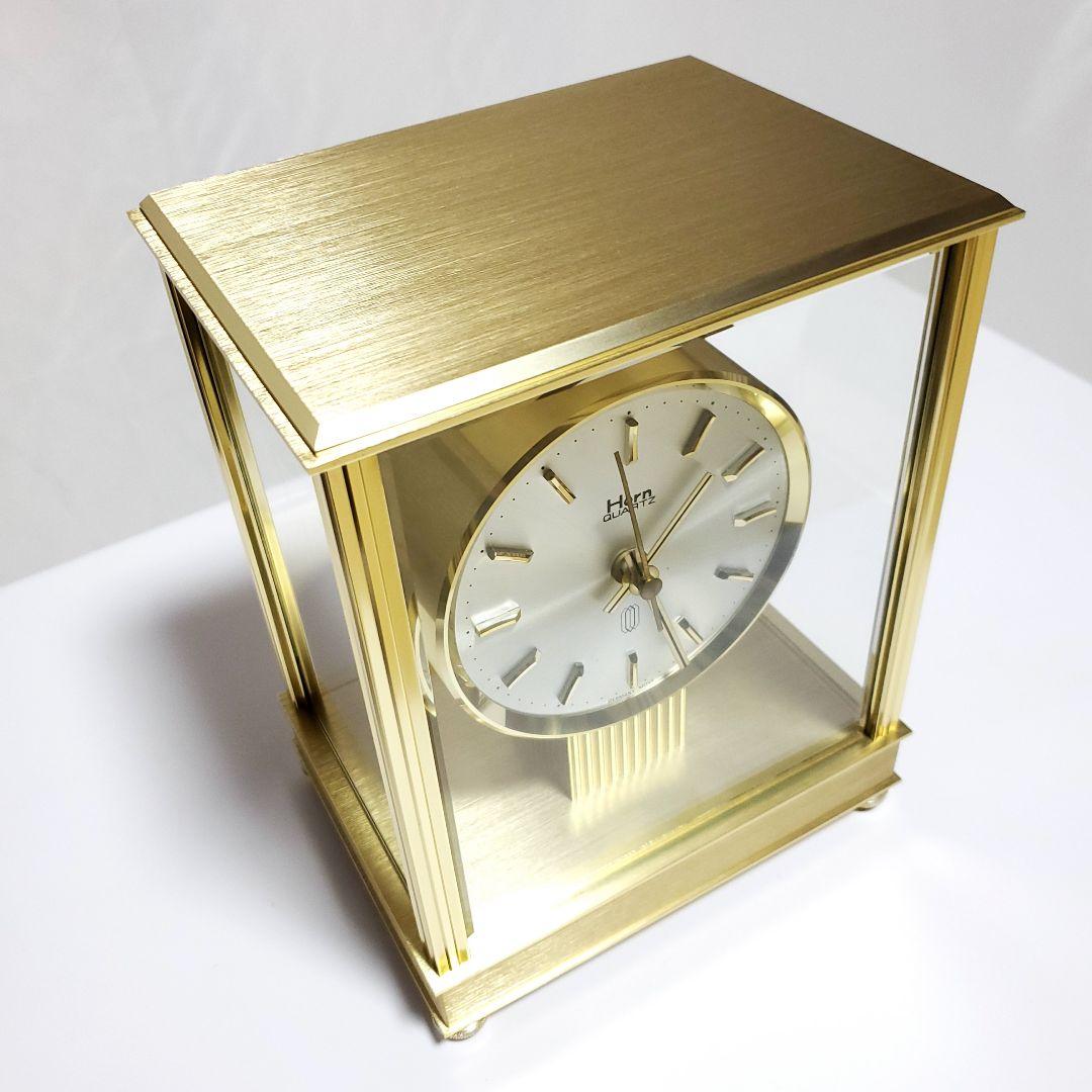 Horn Quartz GERMANY MOVE 置時計 金色 ゴールド お洒落