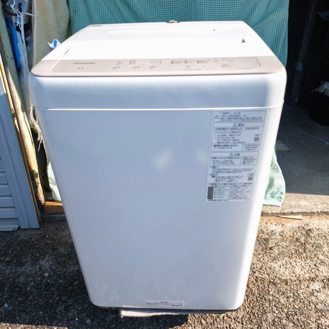 パナソニック 全自動洗濯機 洗濯6.0kg 上開き 高年式 除菌清掃済 美品