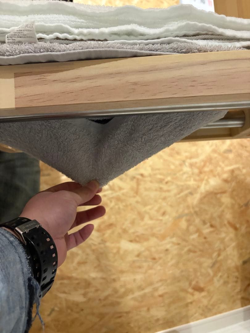 こうじ。 タオルストッカー 2連収納