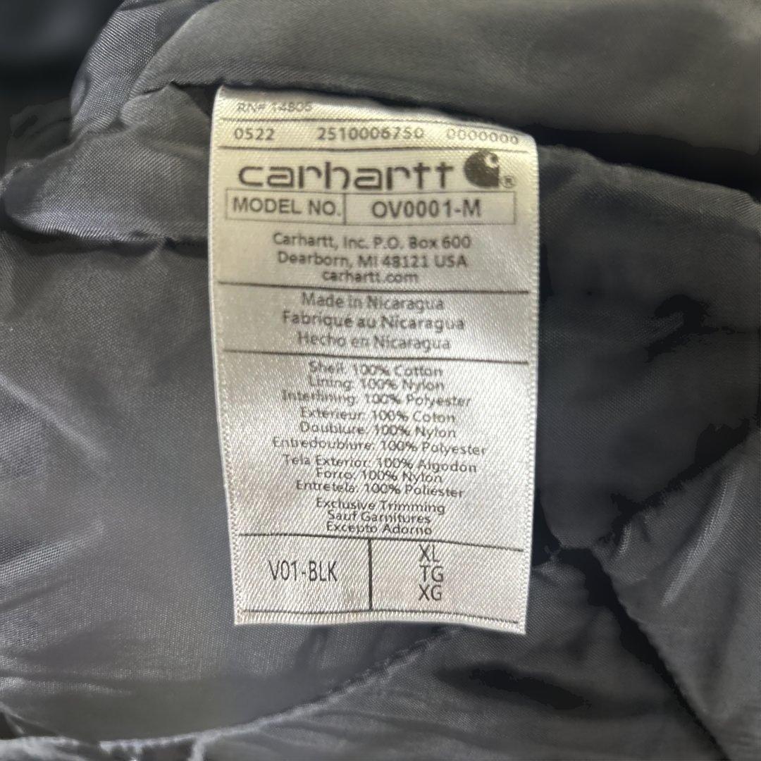 Carhartt ブラック ダックベスト XL