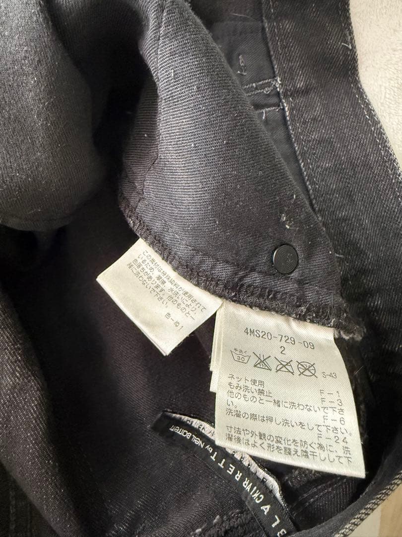 股下87cm Neil Barrett BLACKBARRETT ブラックデニム