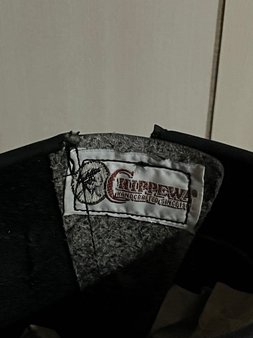 USA製 チペワ ブラック エンジニアブーツ 8E