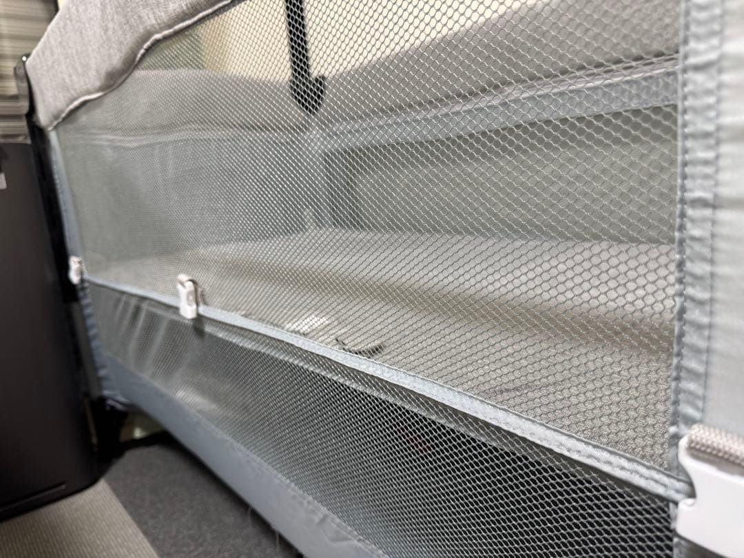 【美品】プレイヤード 折りたたみ ベビーサークル添い寝対応 マット付き 組立簡単