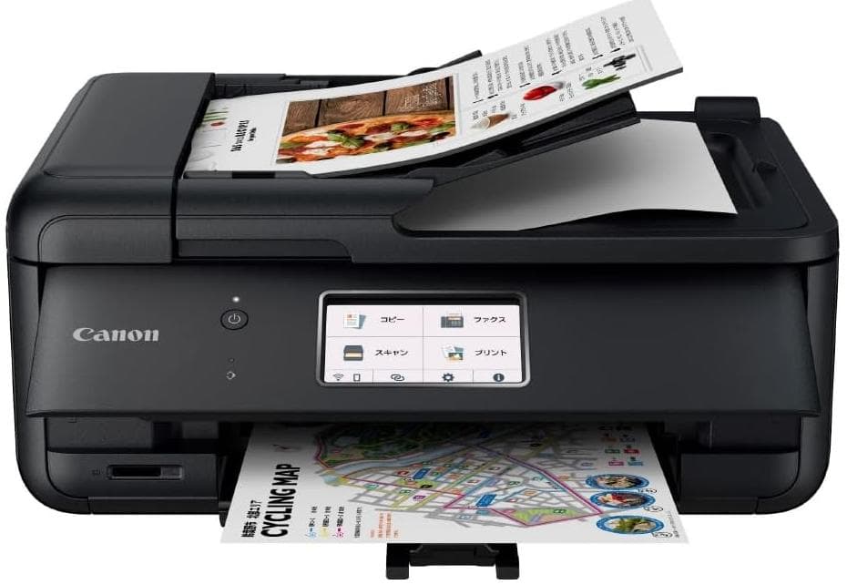 キヤノ❶PRINT❷SCAN ❸COPY ❹FAX