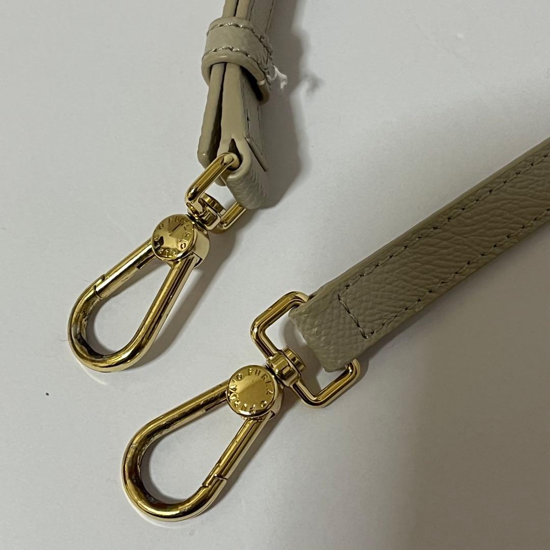 美品✨フルラ　ミネルヴァ　2way ショルダーバッグ　通勤通学　レザー　グレー