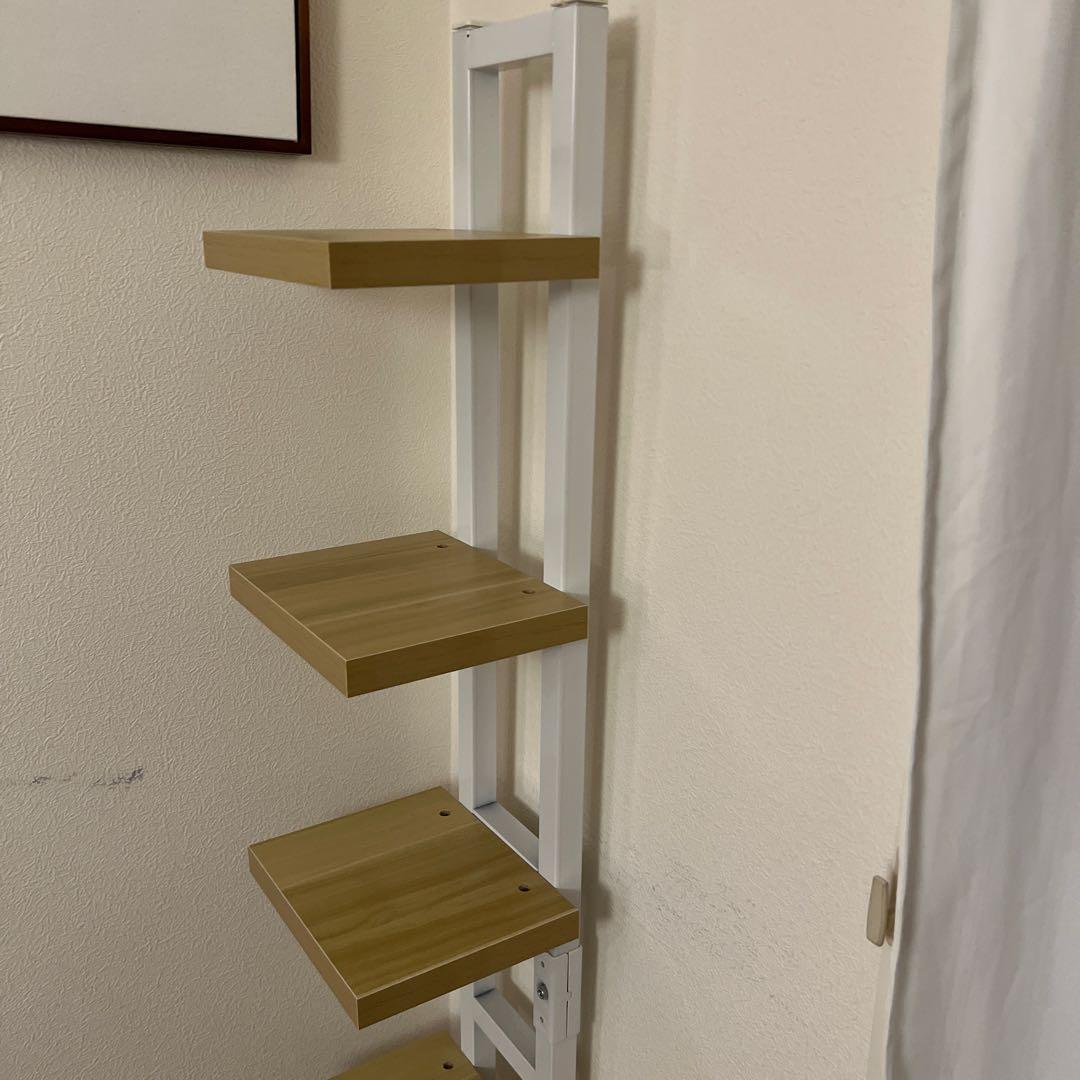 Fuwata ブックタワー スリム 6段 本棚