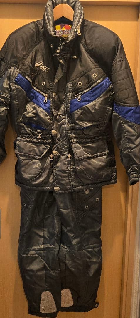 【ヴィンテージ】asics アシックス スキーウェア セットアップ M サイズ