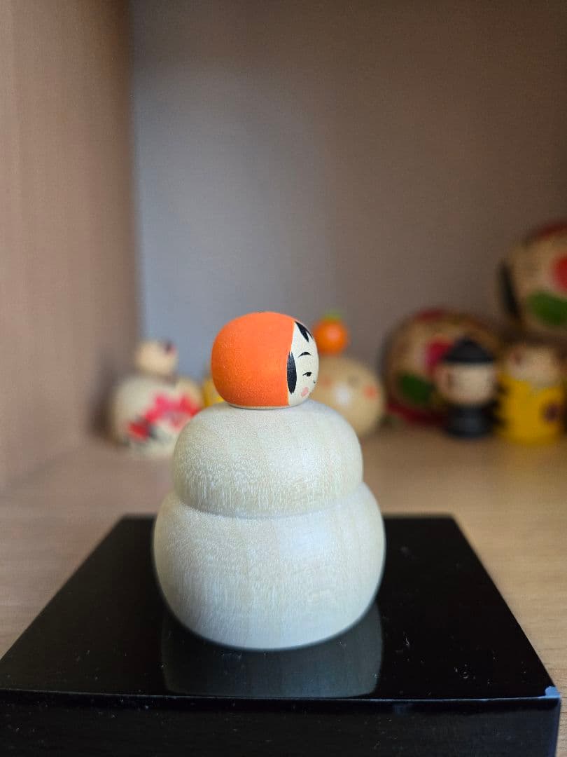 【ミニこけし】鈴木明　鏡餅こけしちゃん