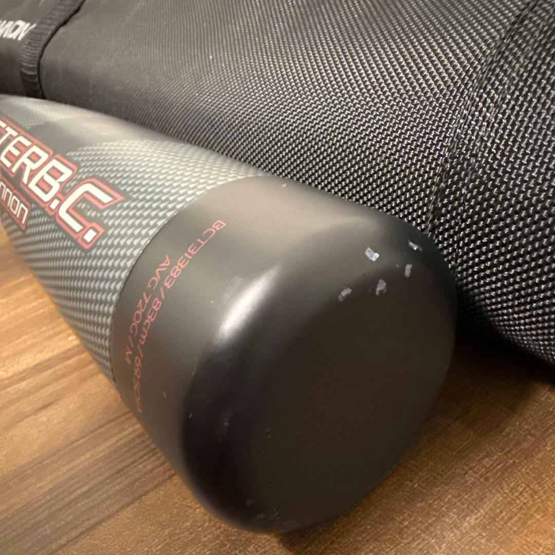 極美品 ZETT MONSTERB.C. モンスターブラックキャノン軟式バット