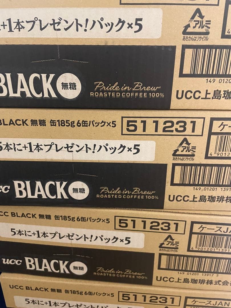 缶コーヒー　UCC ブラック無糖　4ケース120本 送料込み1個79.9円