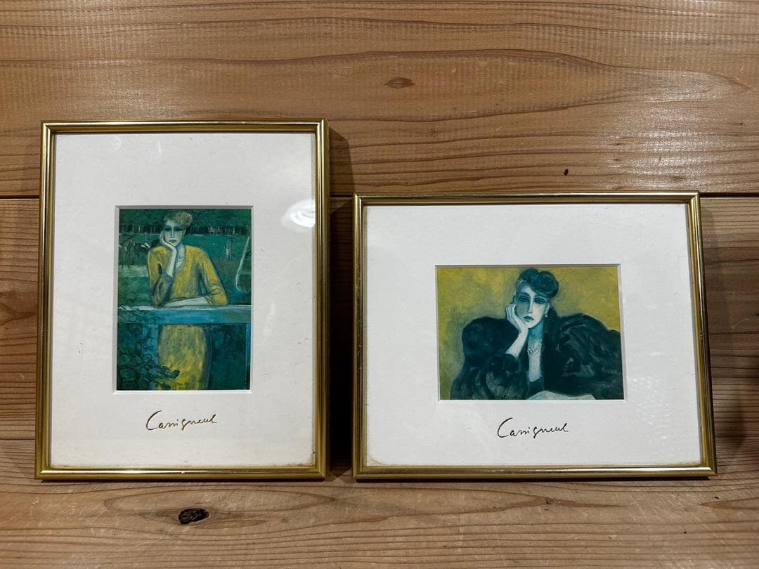 『Cassigneul』カシニョール リズ 人物画 絵画 絵 額装 額縁