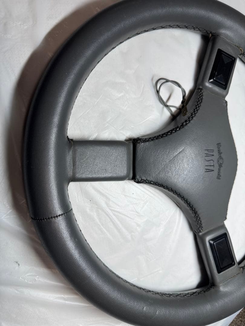 イタルボランテ Pasta レザーステアリング 当時物