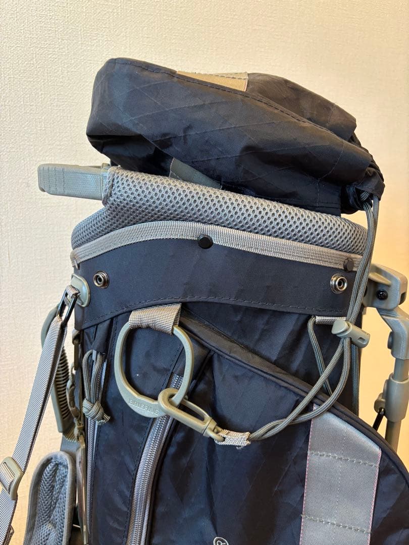 BRIEFING キャディバッグ ブラック/グレー アイアンカバーセット