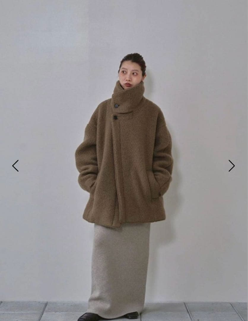 TODAYFUL 新品 スタンドカラーブークレジャケット　36