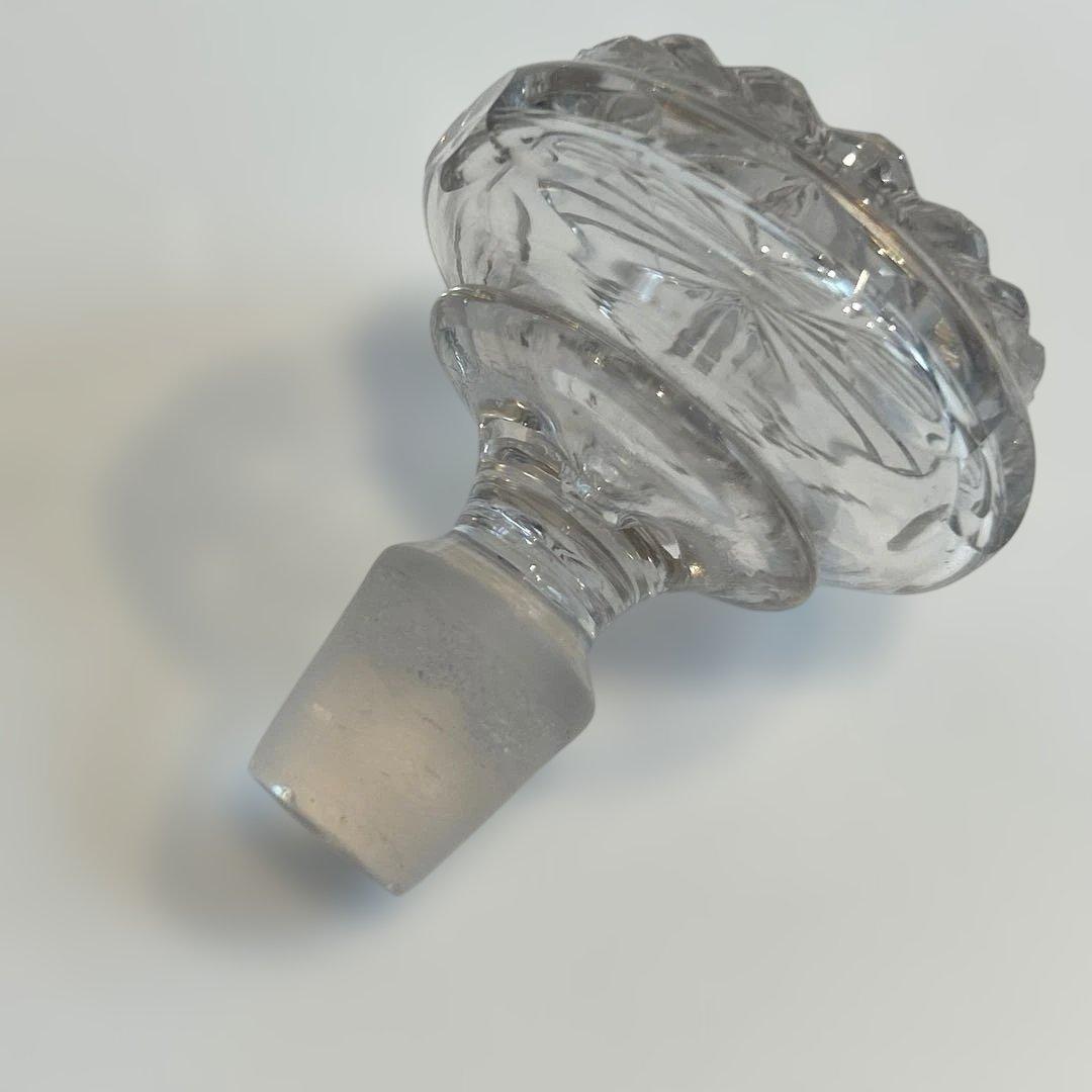 ボヘミアガラス デキャンタ 1930年代西洋 アンティーク クリスタルガラス