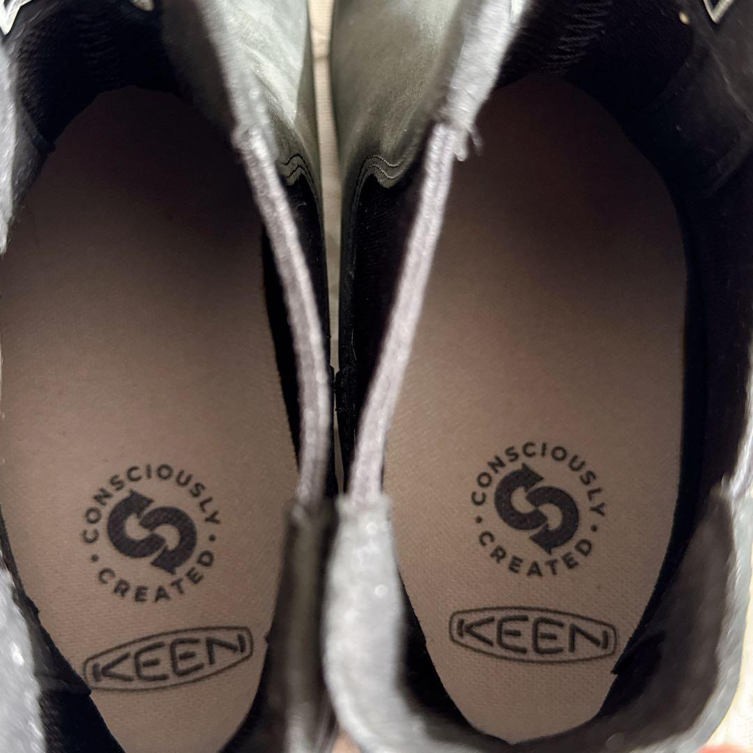【美品】KEEN キーン 防水 チェルシーブーツ サイドゴア アウトドア 通勤