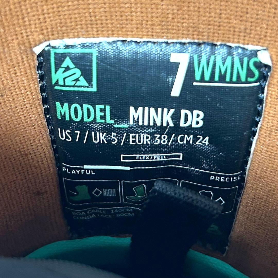 最終価格！K2 MINK BOA スノーボードブーツ 女性用 24cm