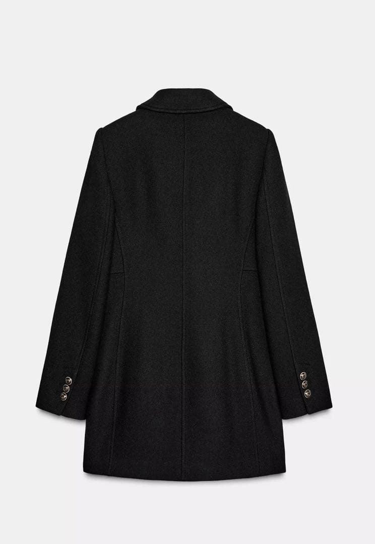 ZARA ザラ　ウール混紡ショート丈ダブルブレストコート　xsサイズ タグ付き