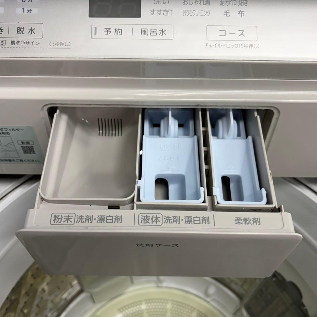 726 パナソニック家庭用洗濯機　9キロ　小型　一人暮らし　大容量　ガラストップ