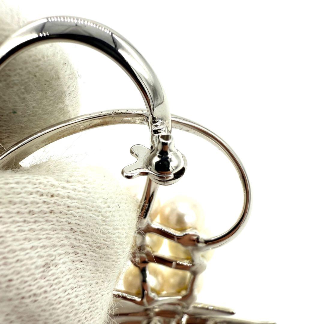 ★良品★MIKIMOTO ミキモト パール ブローチ 刻印あり シルバー製