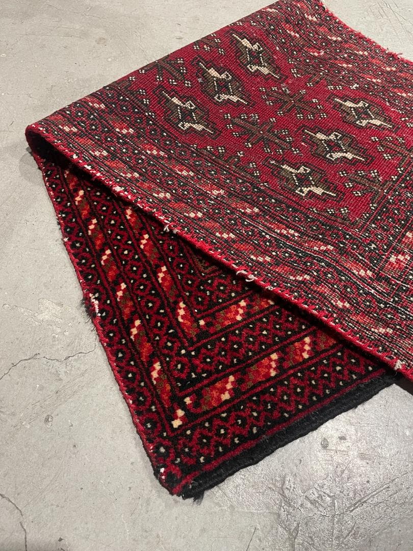 ⚫︎Vintage rug⚫︎114cm×47cm　トルクメン絨毯　アフガン