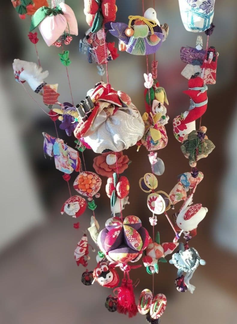 手作り日本の雛飾り 吊り飾り 飾り雛