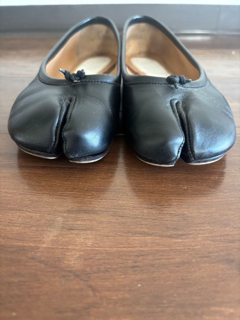【値下げしました】メゾンマルジェラ /タビ足袋バレエ/ブラック/フラット