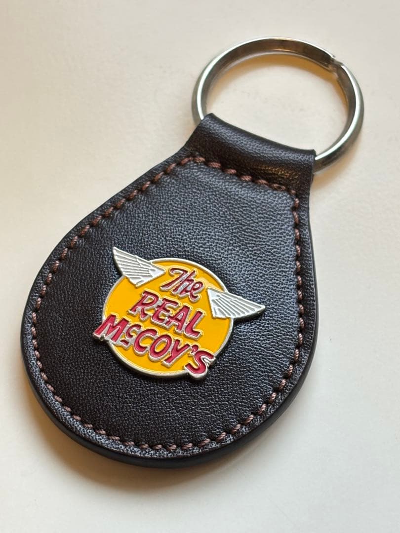 ザ・リアルマッコイズ/レザー/キーホルダー/旧ロゴ/ブラウン/ノベルティ/非売品