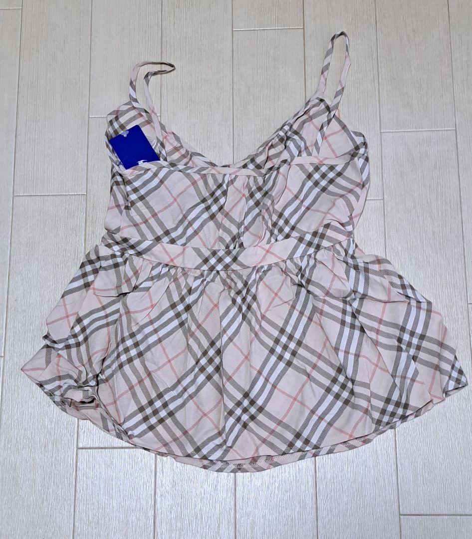 【未使用】Y2K バーバリー ロンドン ブルーレーベル キャミ ノバチェック